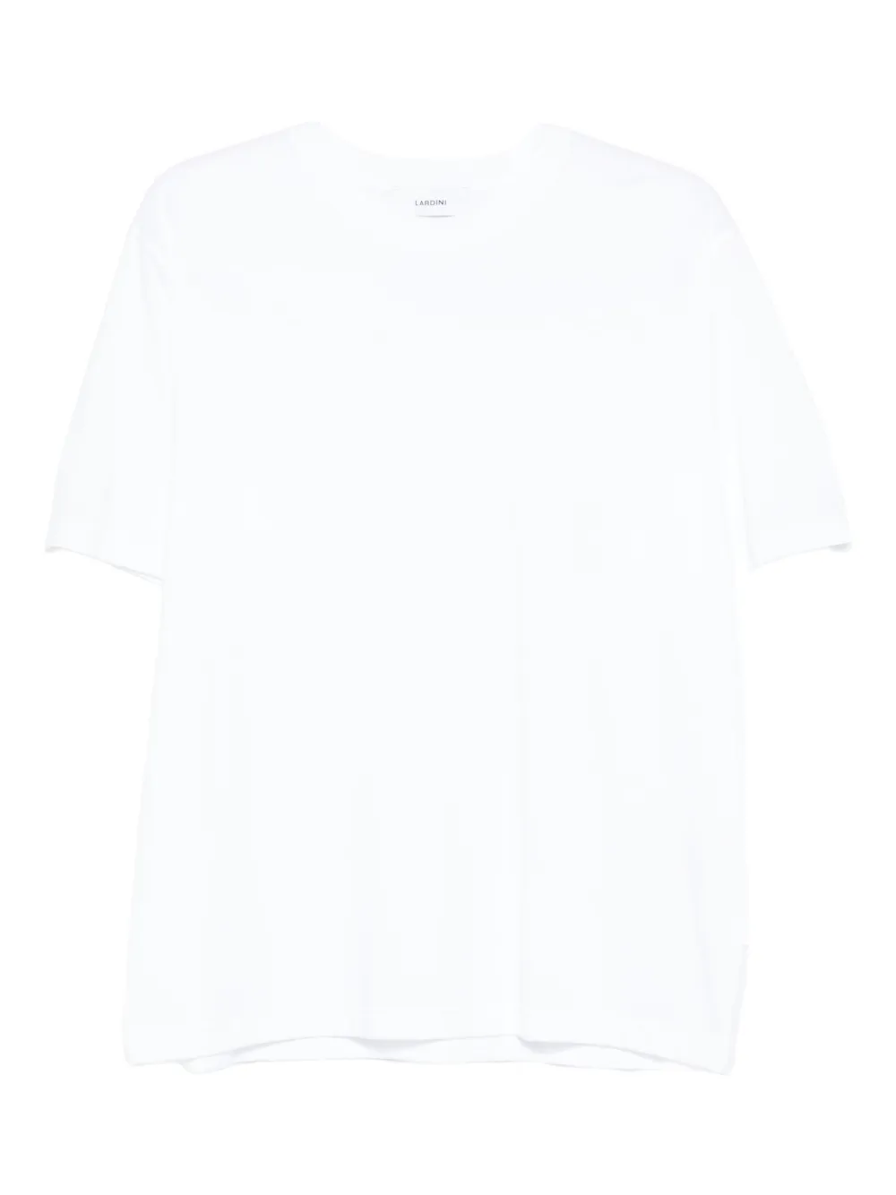 Lardini Katoenen T-shirt met korte mouwen Wit