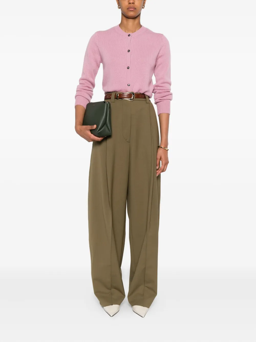 THELATEST pleated trousers - Groen