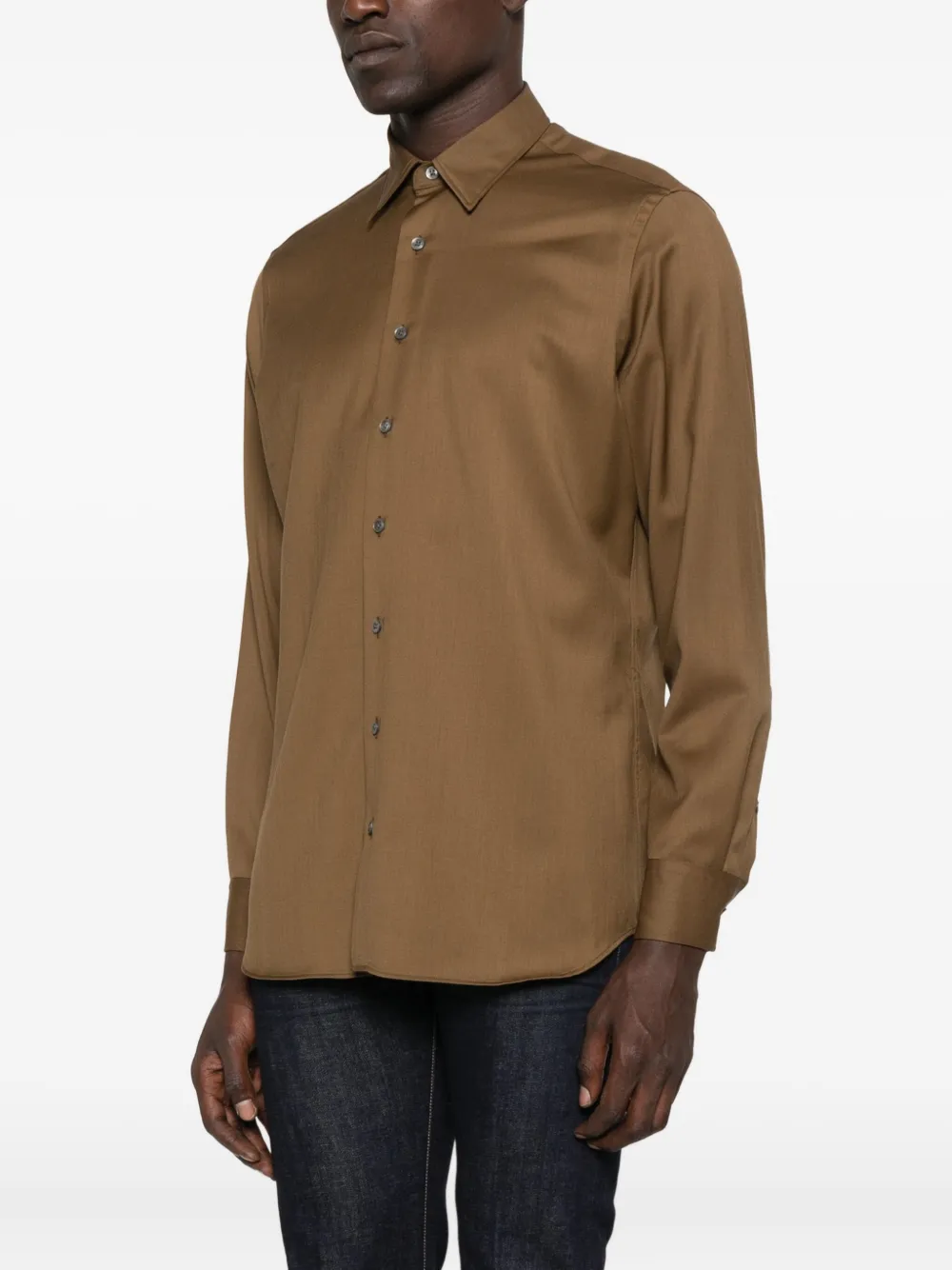 Lardini Button-up overhemd Bruin