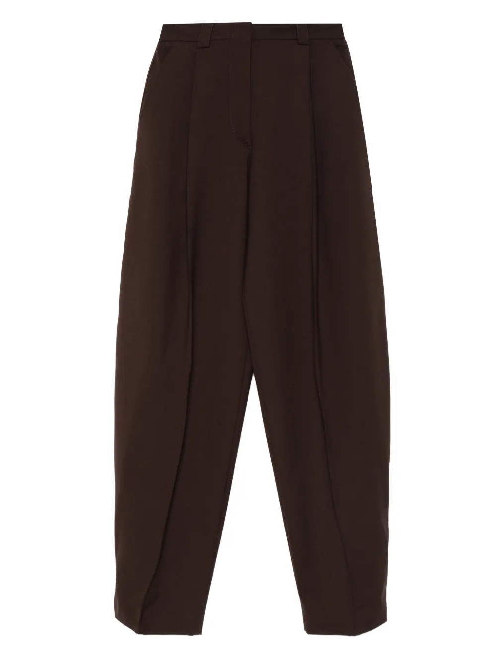 THELATEST Broek met geplooide zak Bruin