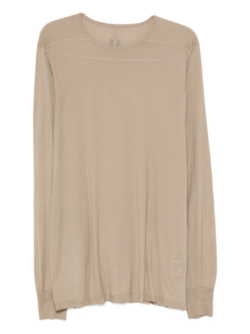 Rick Owens DRKSHDW long-sleeve drawstring T-shirt Beige