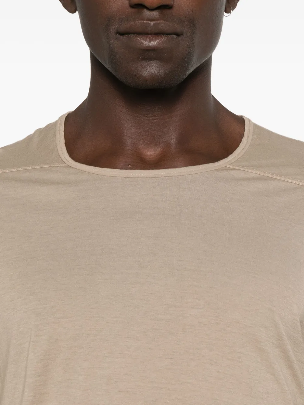 Rick Owens DRKSHDW T-shirt met lange mouwen en trekkoord Beige