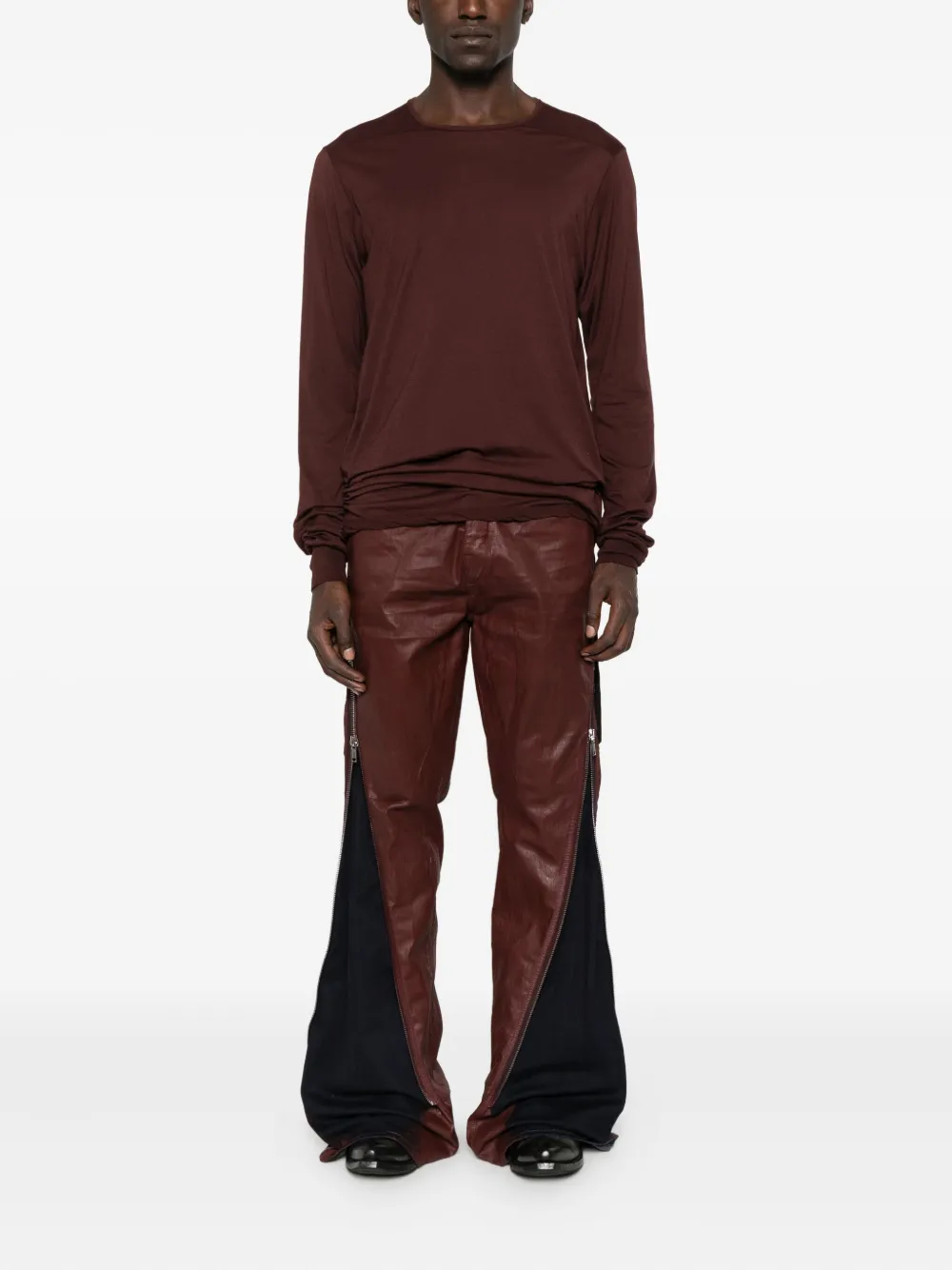 Rick Owens DRKSHDW T-shirt van biologisch katoen Rood