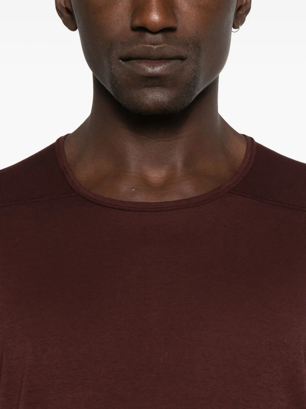 Rick Owens DRKSHDW T-shirt van biologisch katoen Rood