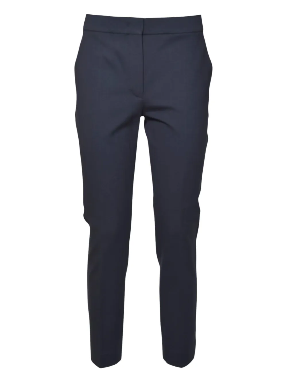 Max Mara Concealed-fastening Trousers In Blue