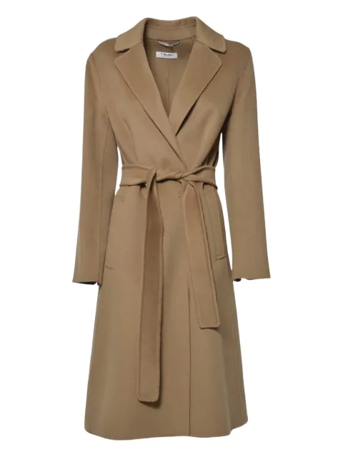 'S Max Mara belted notched-lapel coat