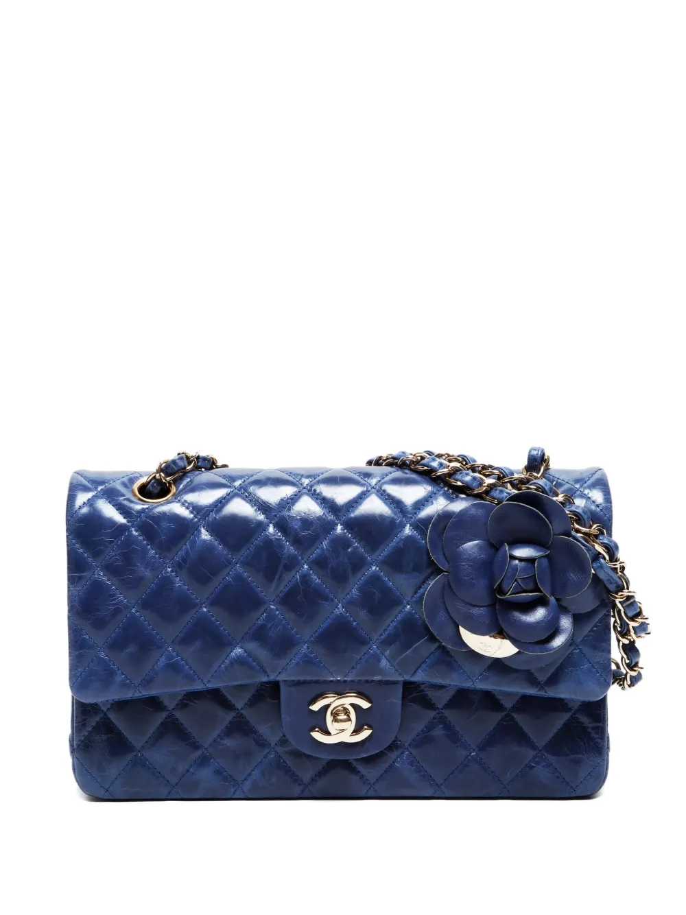 CHANEL Pre-Owned 2011 medium Classic Double Flap shoulder bag | Blue | Image 1
