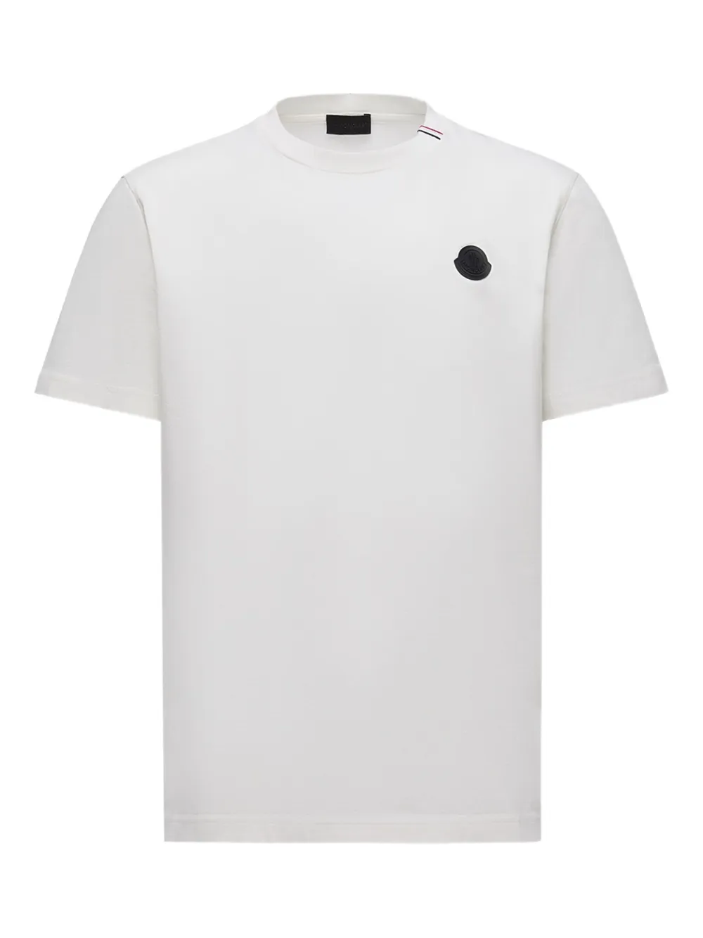 Moncler Men Logo T-shirt In Cotton. Chiedi A Chatgpt In White