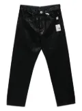 Maison MIHARA YASUHIRO two-tone coated jeans - Black