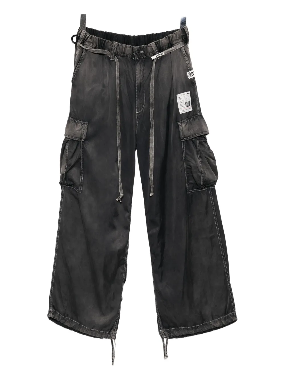 Miharayasuhiro Washed Cargo Pants In Black
