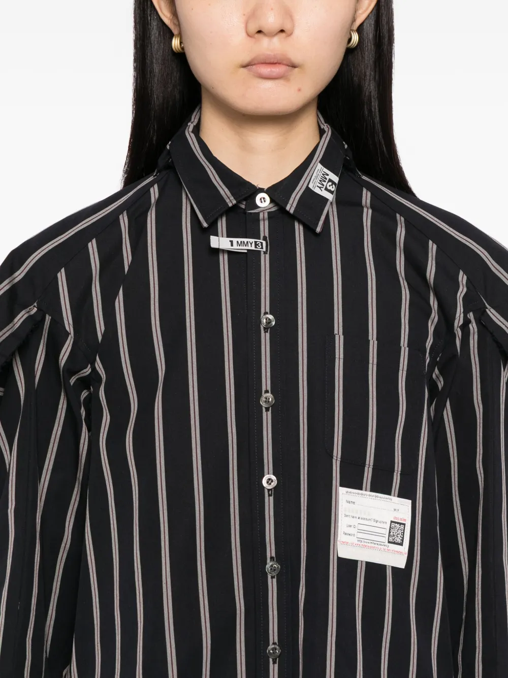 トップス Maison MIHARA YASUHIRO Nep Stripe Shirt Maison MIHARA YASUHIRO ONLINE STORE（ミハラヤスヒロ