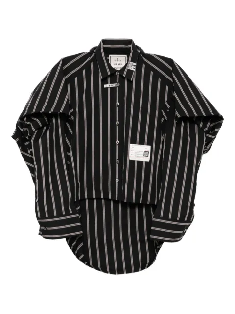 Maison MIHARA YASUHIRO asymmetric striped shirt