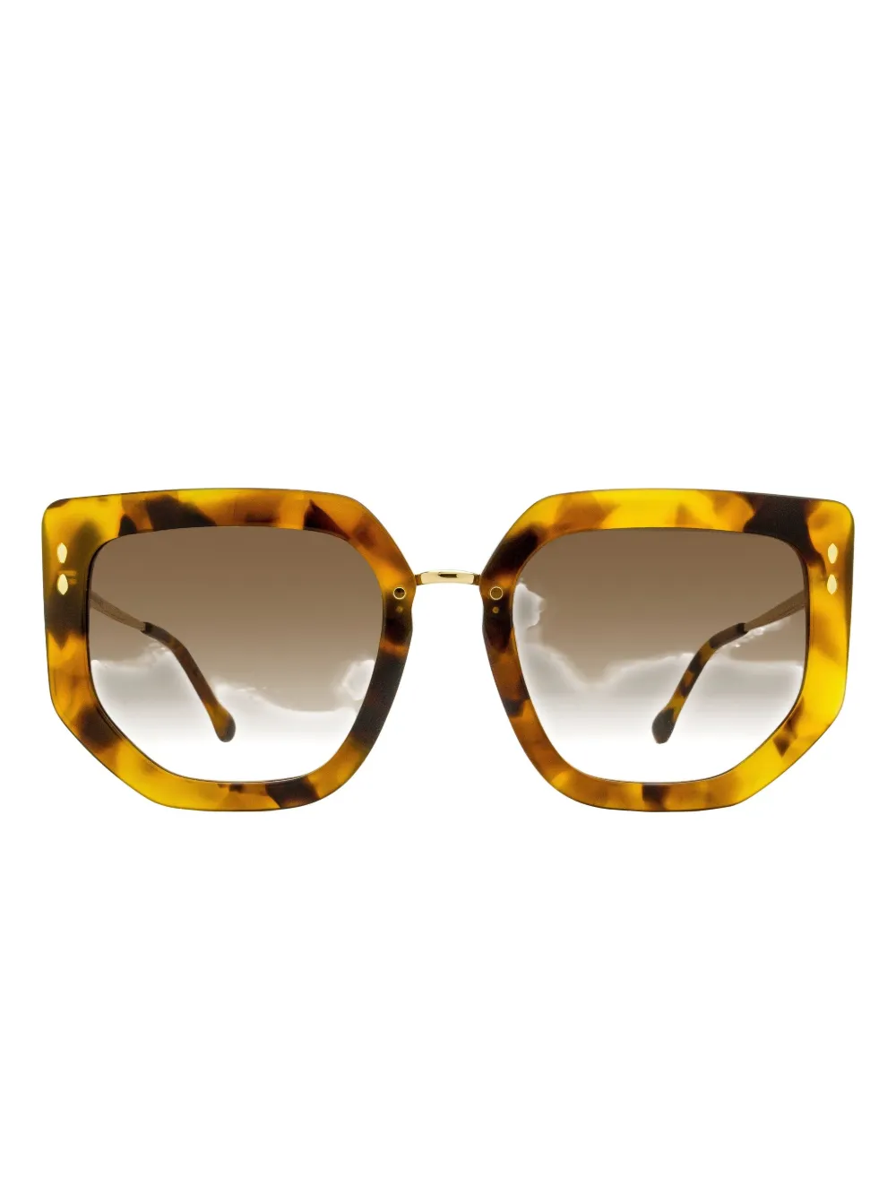 Isabel Marant Eyewear Geometric-frame Sunglasses In Brown