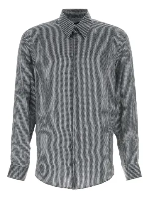 Giorgio Armani ジョルジオアルマーニ シャツ ジョルジオ アルマーニGIORGIO ARMANI コットンウール切替