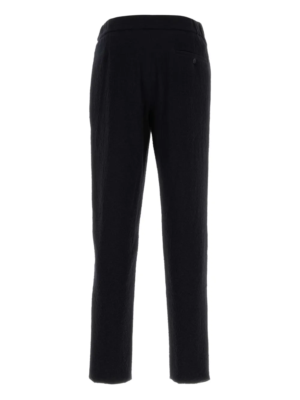 Giorgio Armani textured back-pocket trousers Blauw