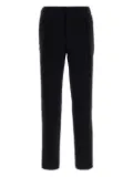 Giorgio Armani textured back-pocket trousers - Blue