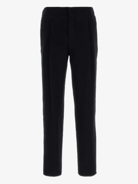 Giorgio Armani textured back-pocket trousers