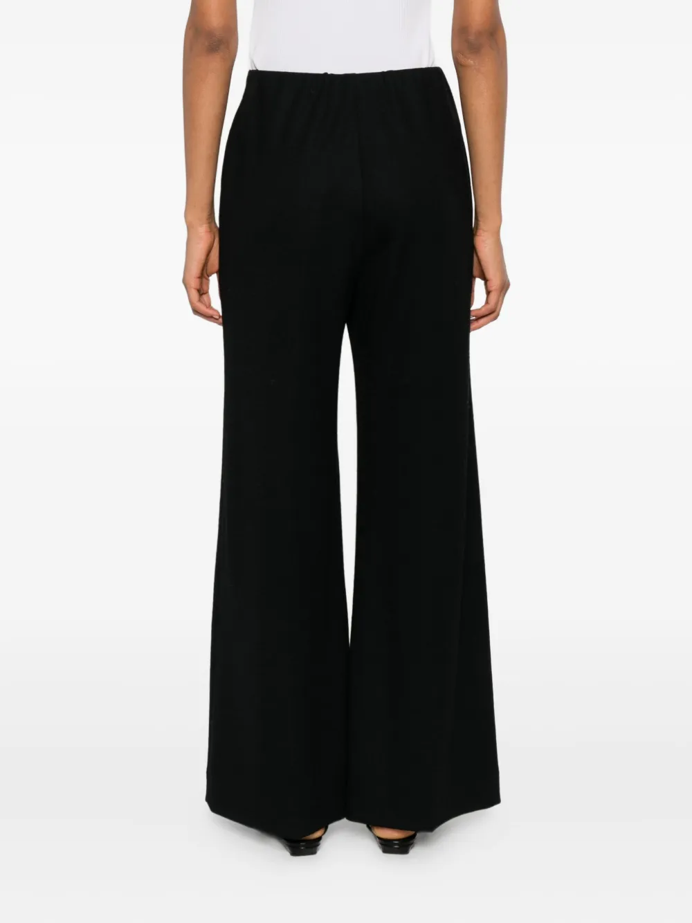 Harris Wharf London Wide Leg Trousers In Black