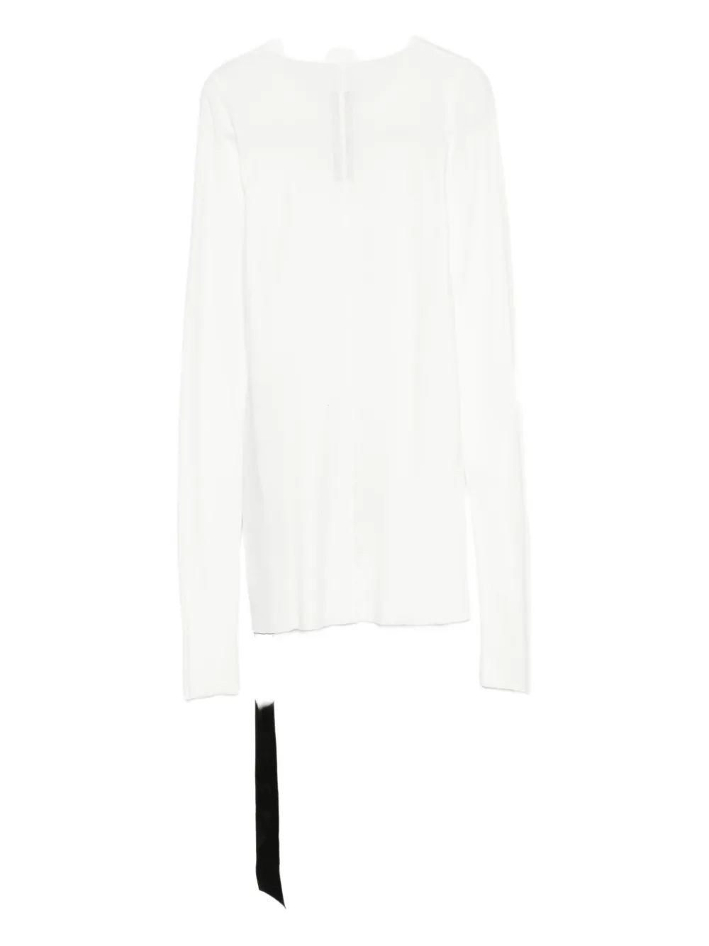 Rick Owens DRKSHDW long-sleeve tie-detail top - Wit