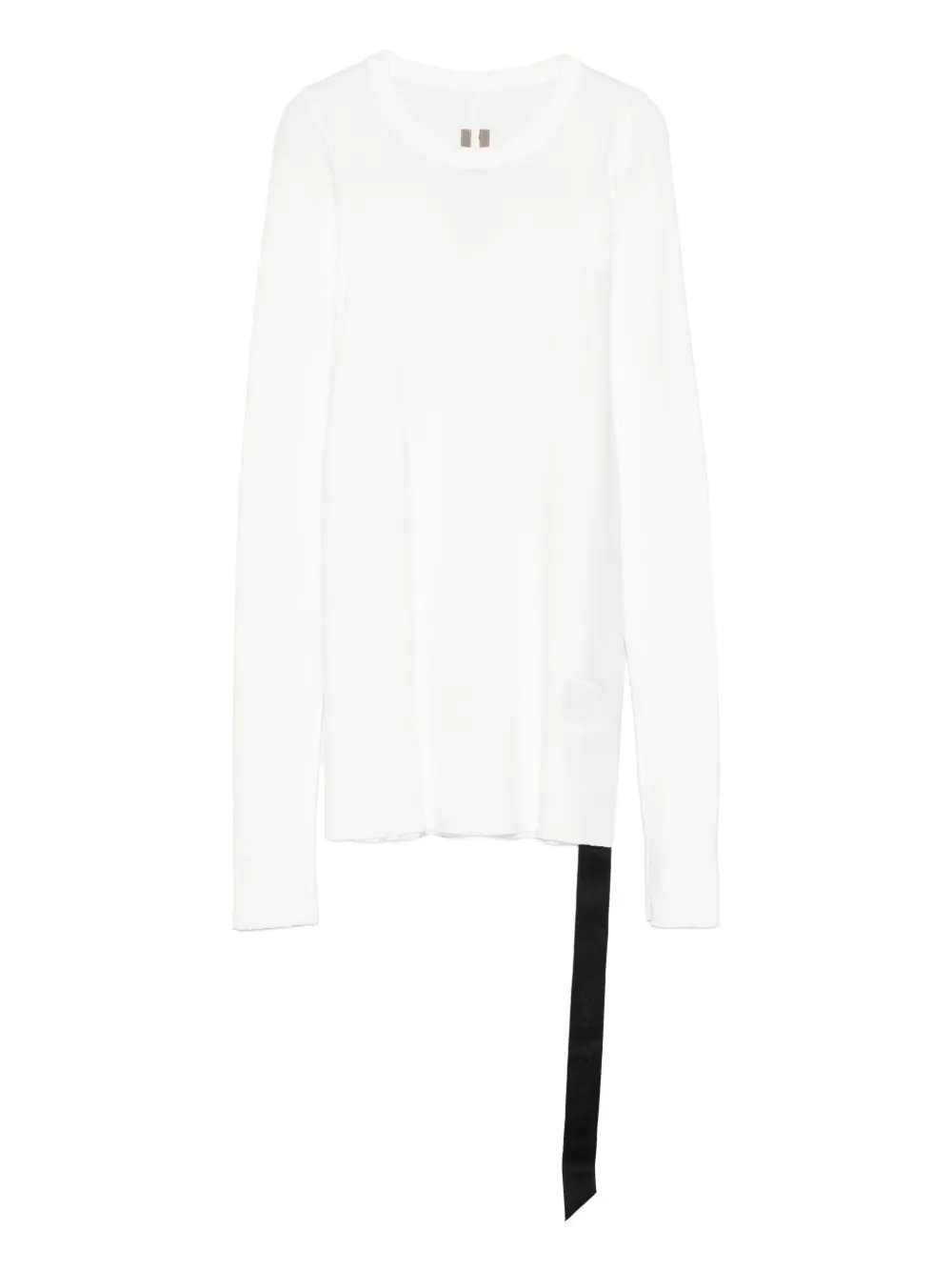 Rick Owens DRKSHDW Top met lange mouwen met gestrikt detail Wit