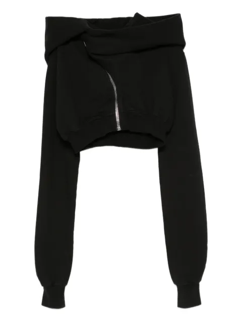 Rick Owens DRKSHDW Mountain crop zip-front hoodie