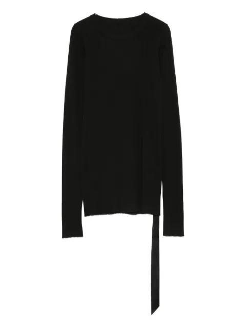 Rick Owens DRKSHDW long-sleeve tie-detail top