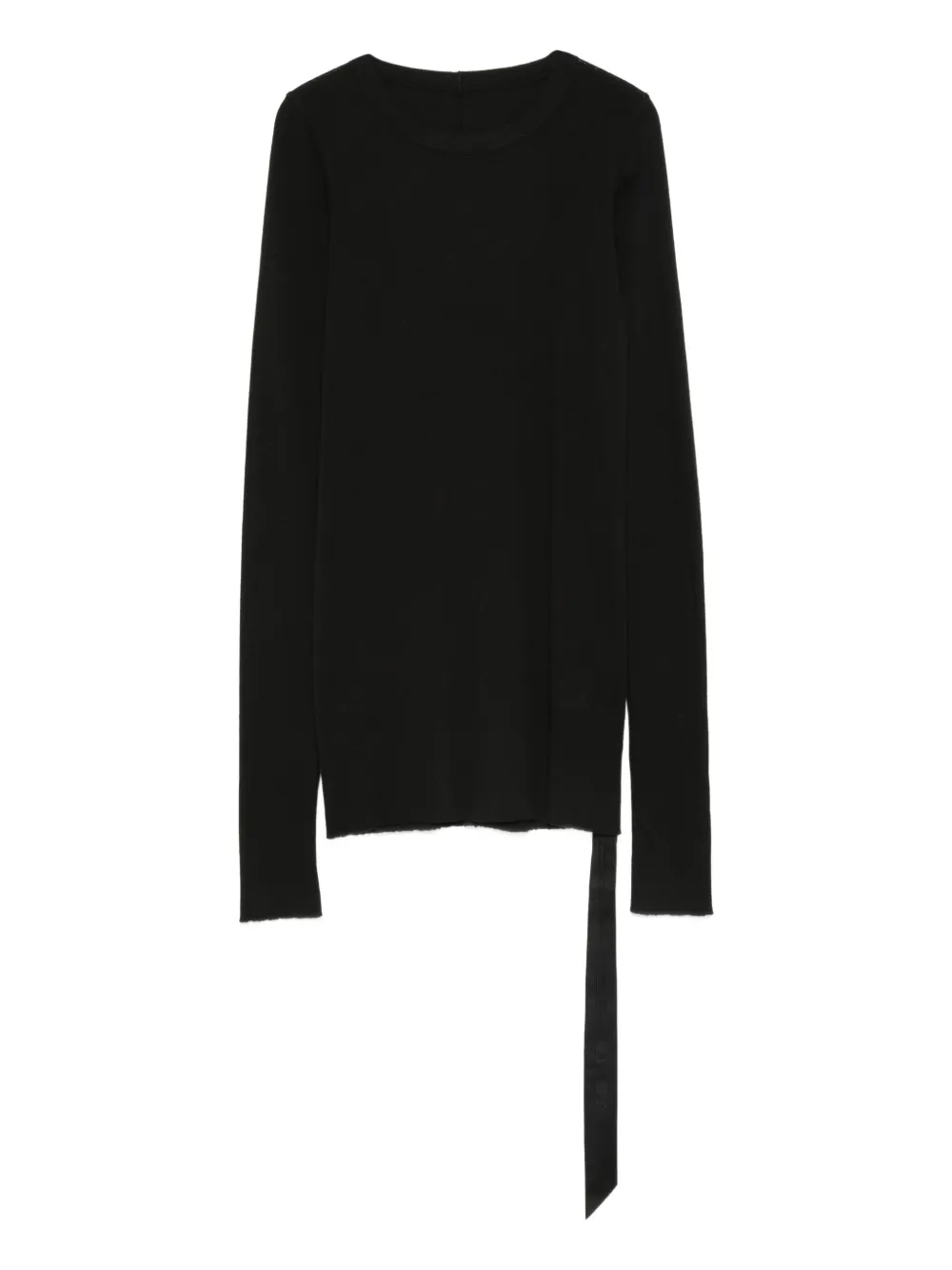 Rick Owens DRKSHDW Top met lange mouwen met gestrikt detail Zwart