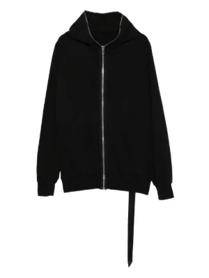Helmut Lang Mohawk Full Zip-up Hoodie | Black | FARFETCH
