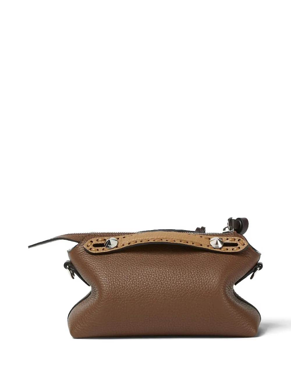 FENDI mini By The Way Selleria leather handbag Bruin