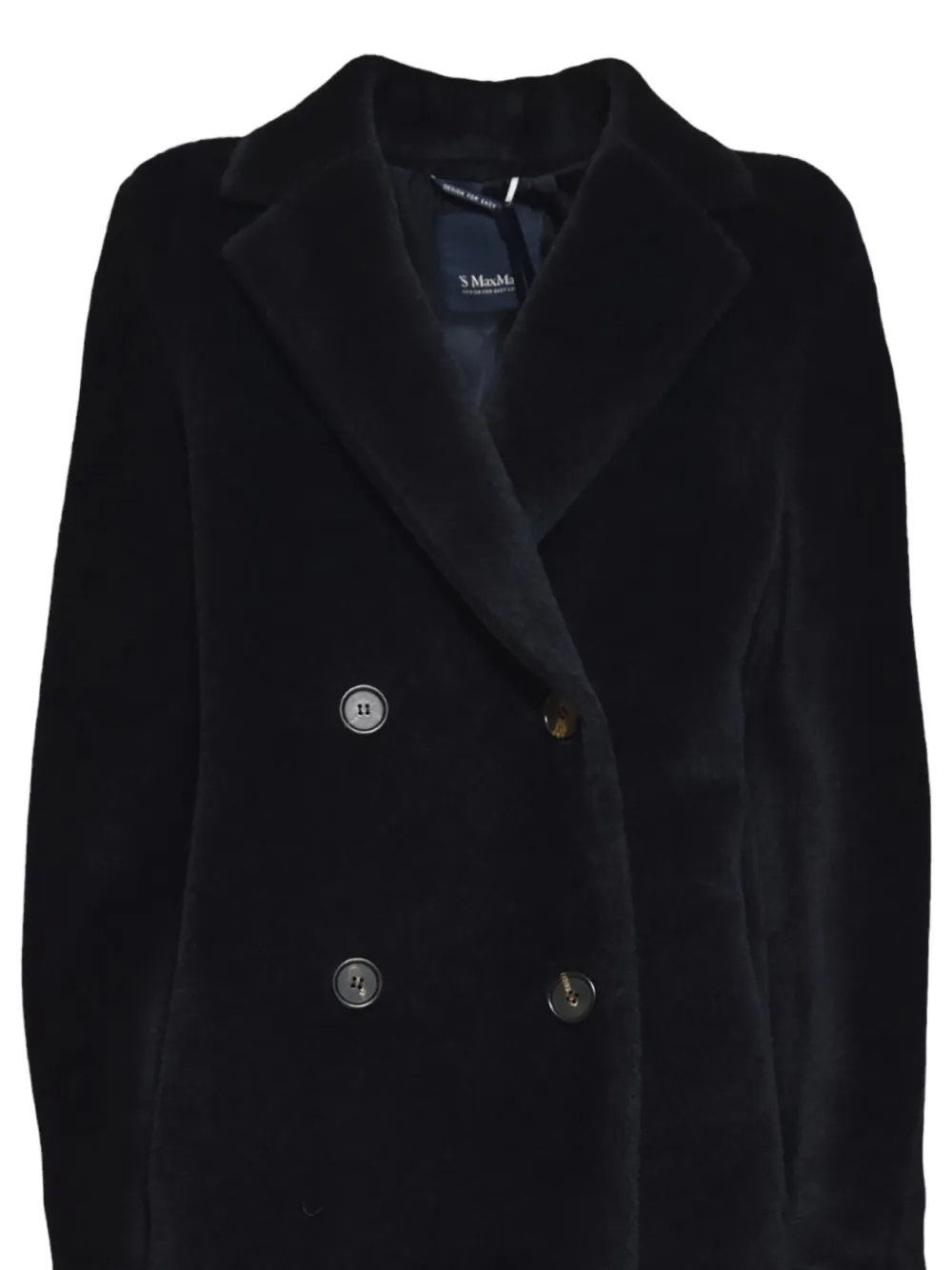 'S Max Mara Jas met dubbele rij knopen Blauw