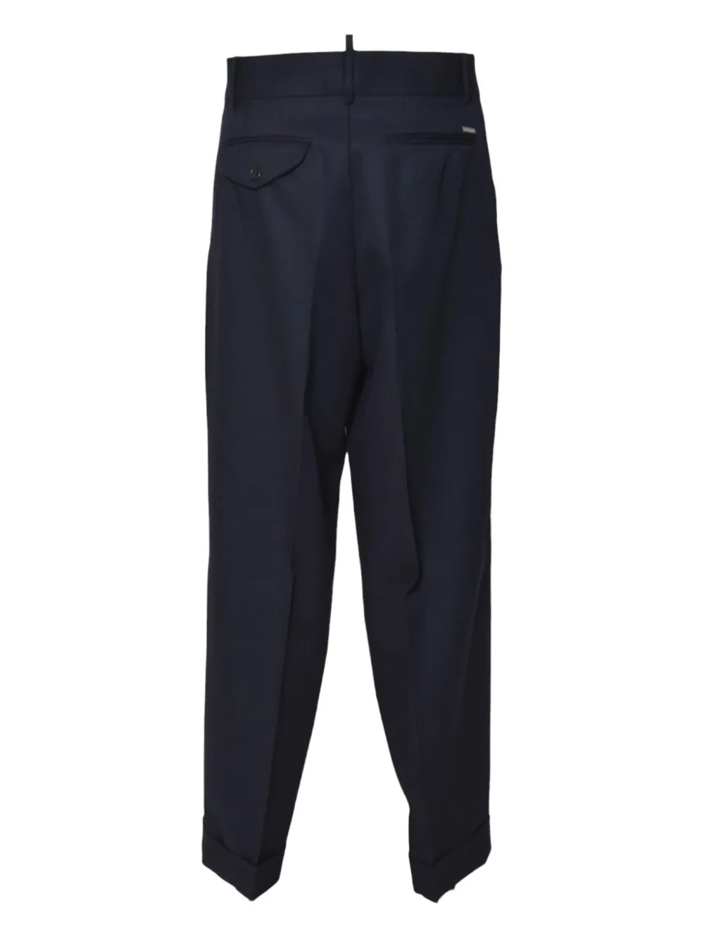 DSQUARED2 Plooibroek met geplooide afwerking - Blauw