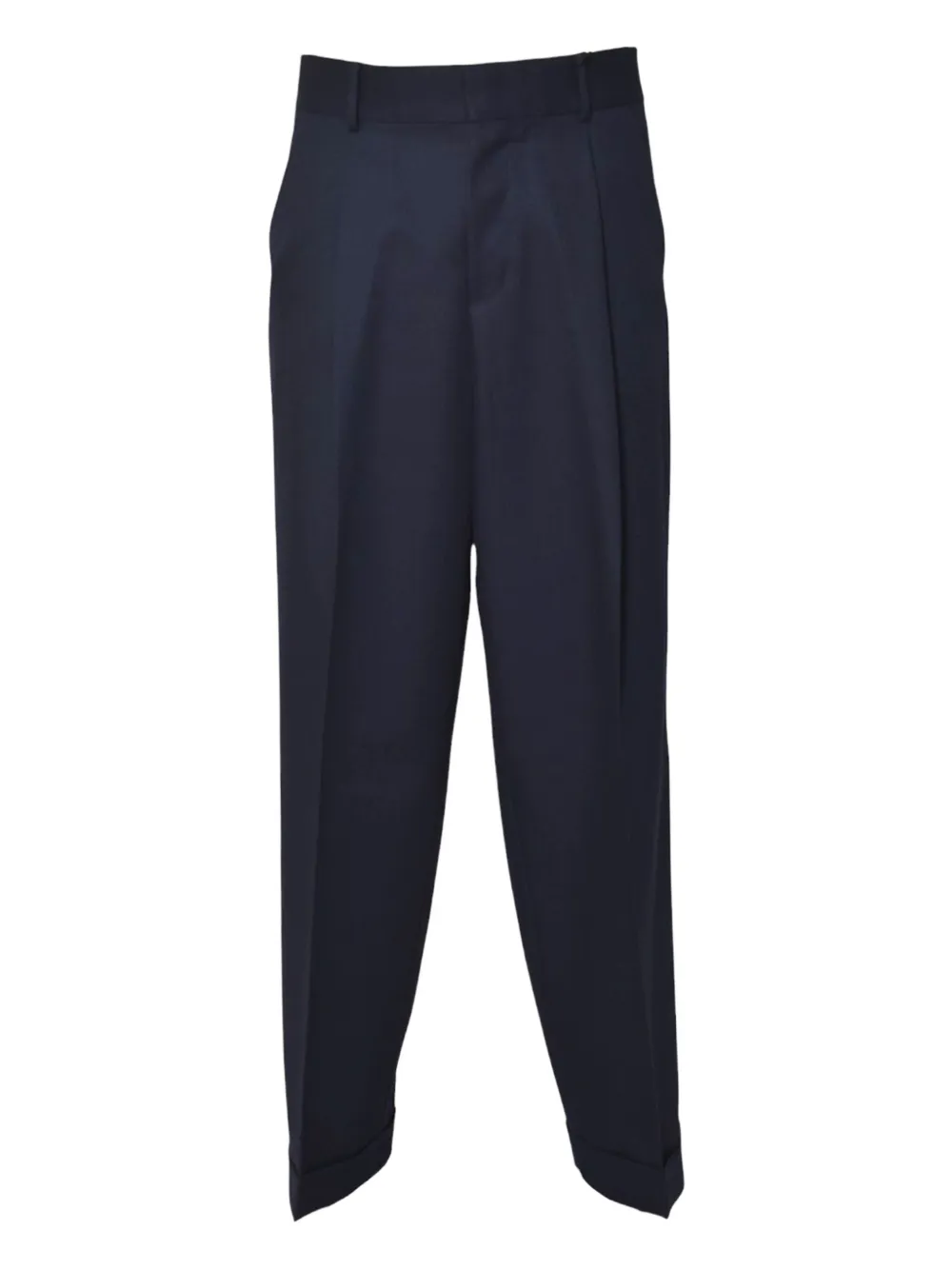 Dsquared2 Pleated Cuffed-hems Trousers In Blue