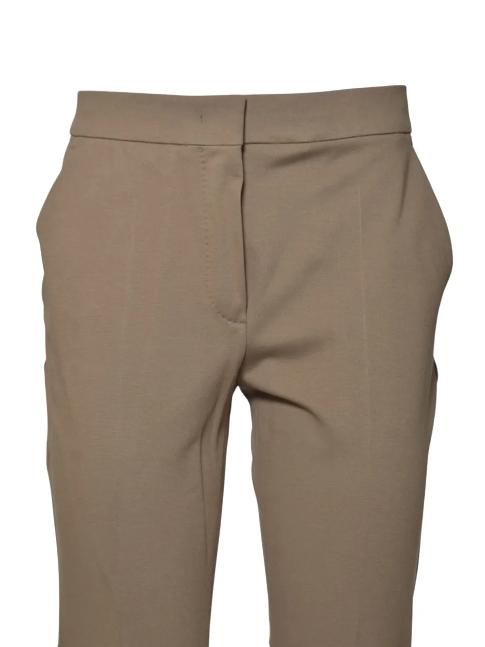 Max Mara Pantalon met verborgen sluiting Bruin