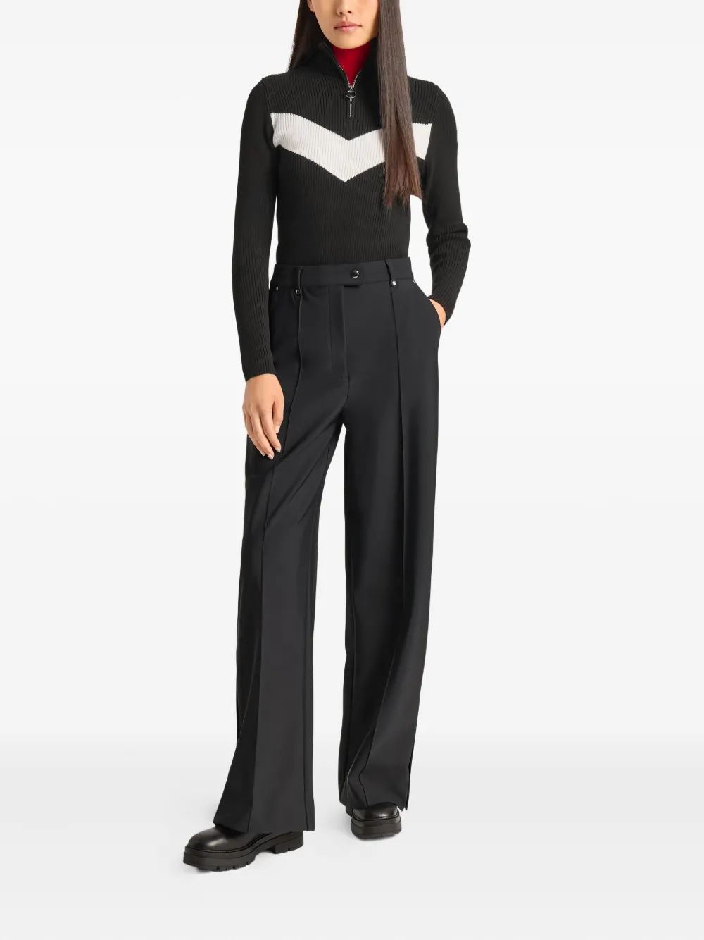 Fusalp Nohafea side-split trousers Zwart