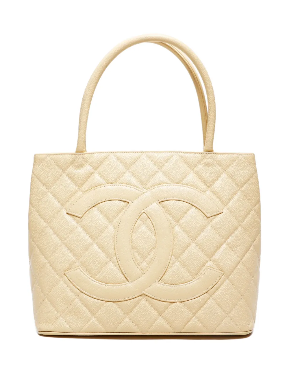 CHANEL Pre-Owned 2002-2003 Medallion Quilted tote bag | Neutrals | Image 1