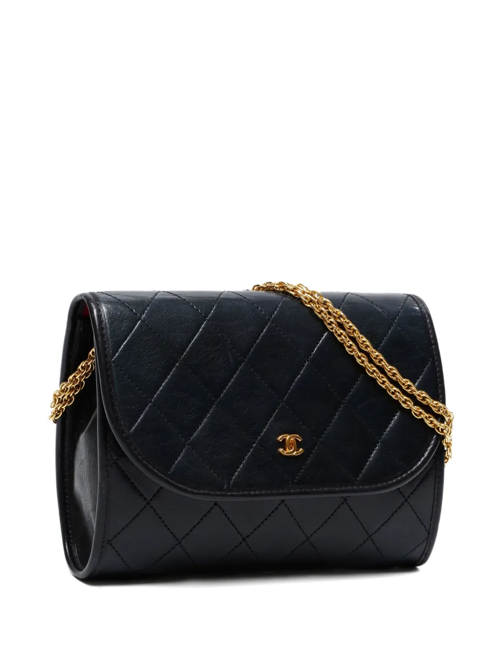Pre-owned Chanel 1980-1990 Quilted Shoulder Bag In Black