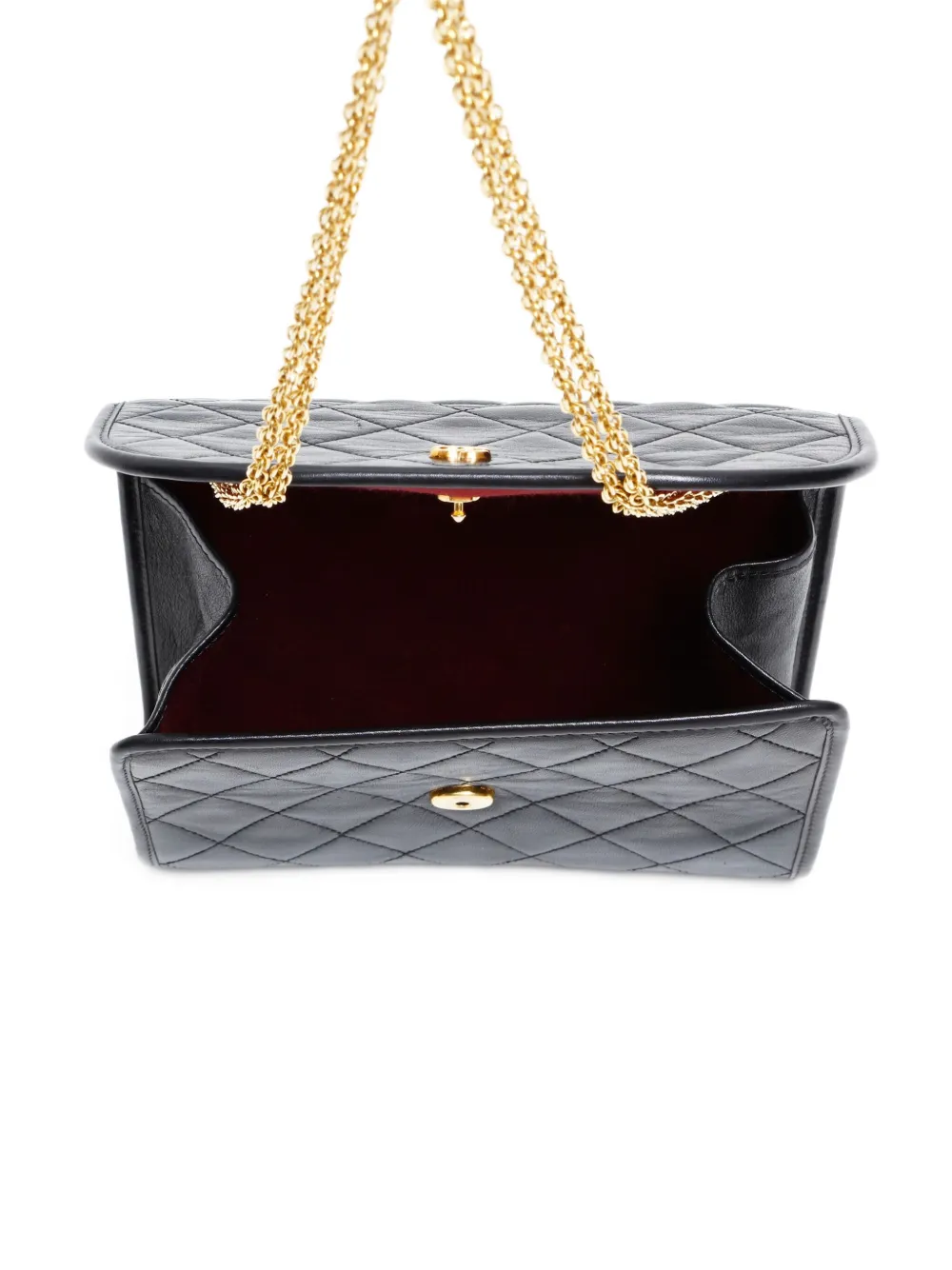 Pre-owned Chanel 1980-1990 Quilted Shoulder Bag In Black