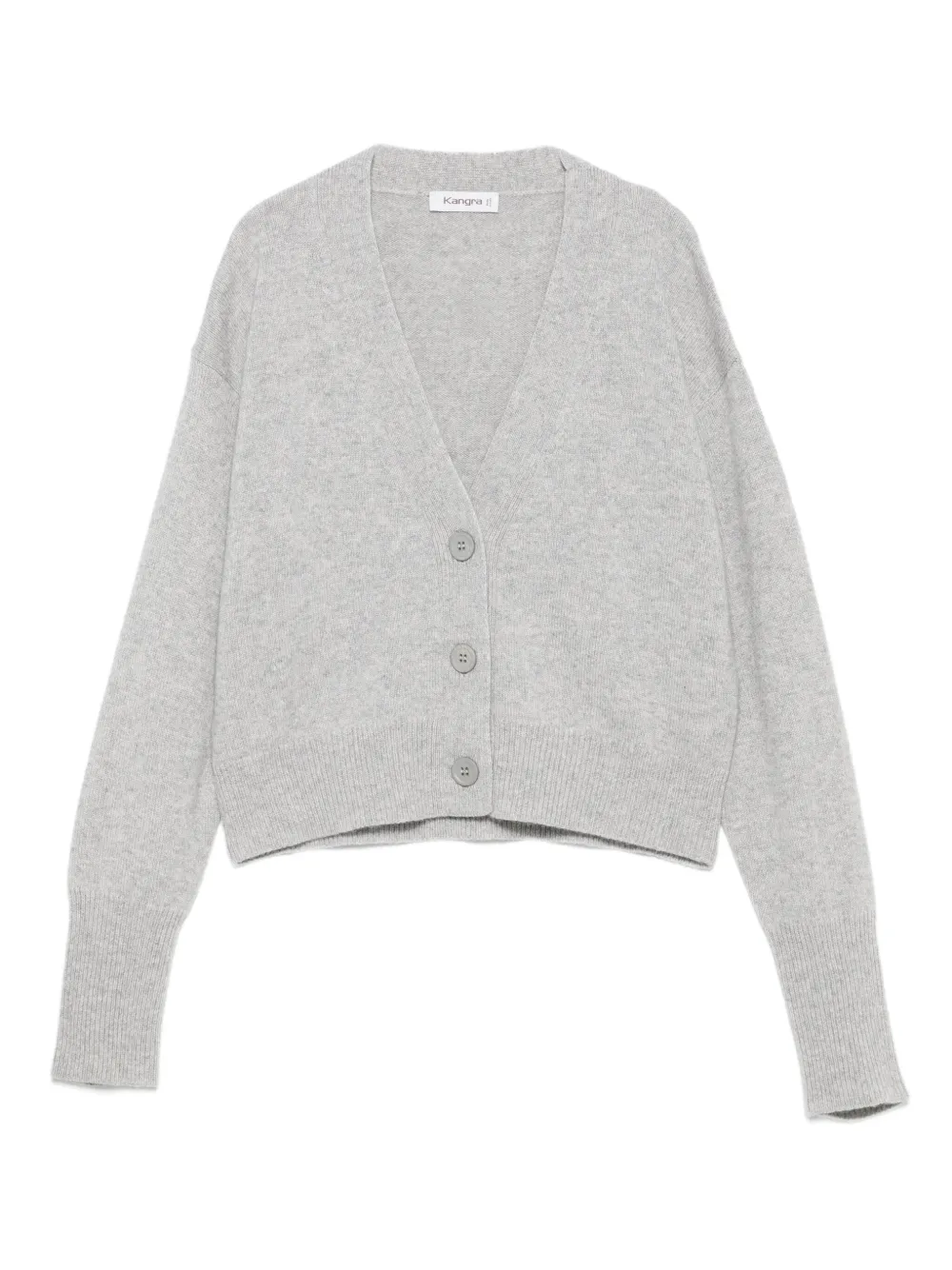 Kangra button-front V-neck cardigan | Grey | Image 1