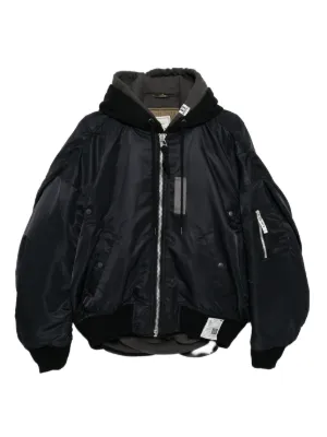 【Maison MIHARA YASUHIRO】パデッドボンバージャケット Maison MIHARA YASUHIRO パッチワーク キルティングボンバー