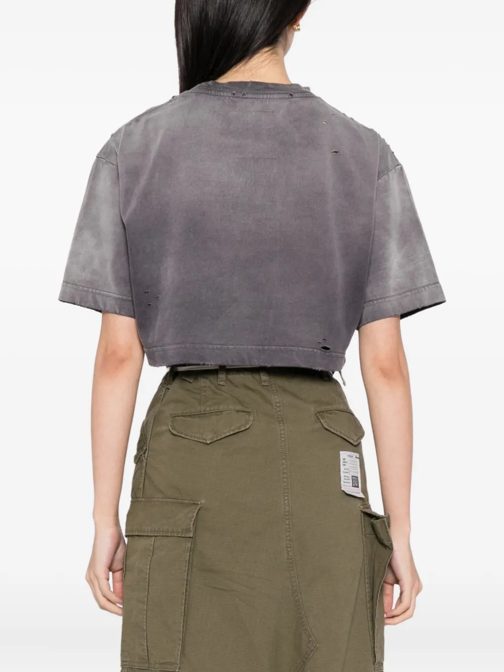 Maison MIHARA YASUHIRO T-shirt met logo Grijs