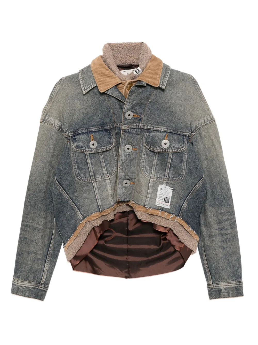 Maison MIHARA YASUHIRO triple-layered distressed jacket | Blue | Image 1