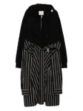 Maison MIHARA YASUHIRO combined hoodie dress - Black