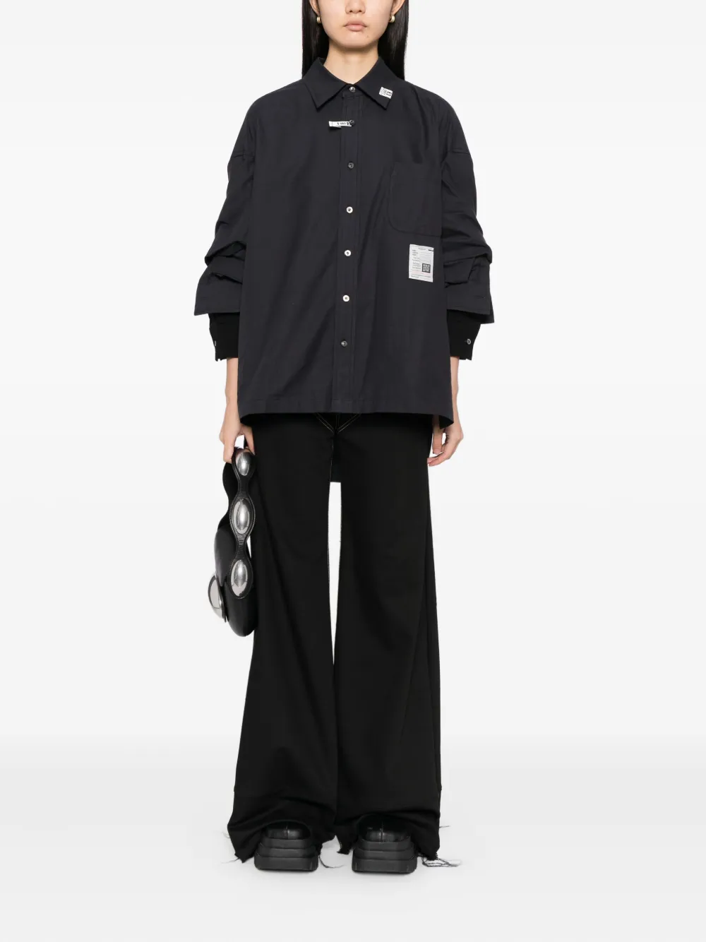 Maison MIHARA YASUHIRO T-shirt met lange mouwen - Zwart