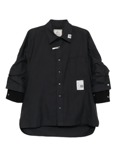 Maison MIHARA YASUHIRO gathered cotton shirt