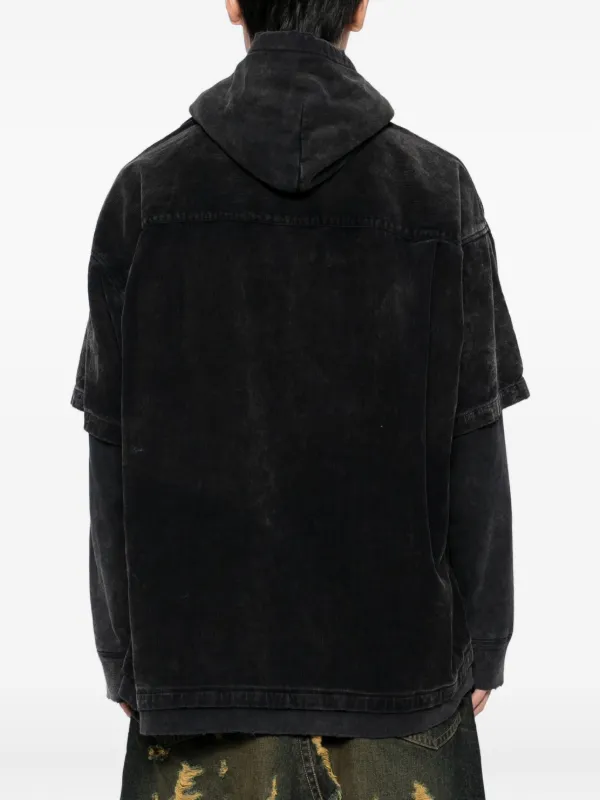 Maison MIHARA YASUHIRO レイヤード コーデュロイパーカー | グレー