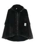 Maison MIHARA YASUHIRO layered corduroy hoodie - Grey