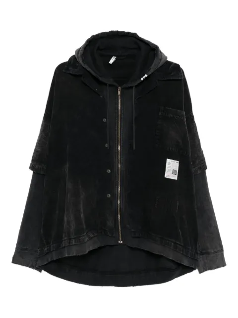 Maison MIHARA YASUHIRO hoodie de pana a capas