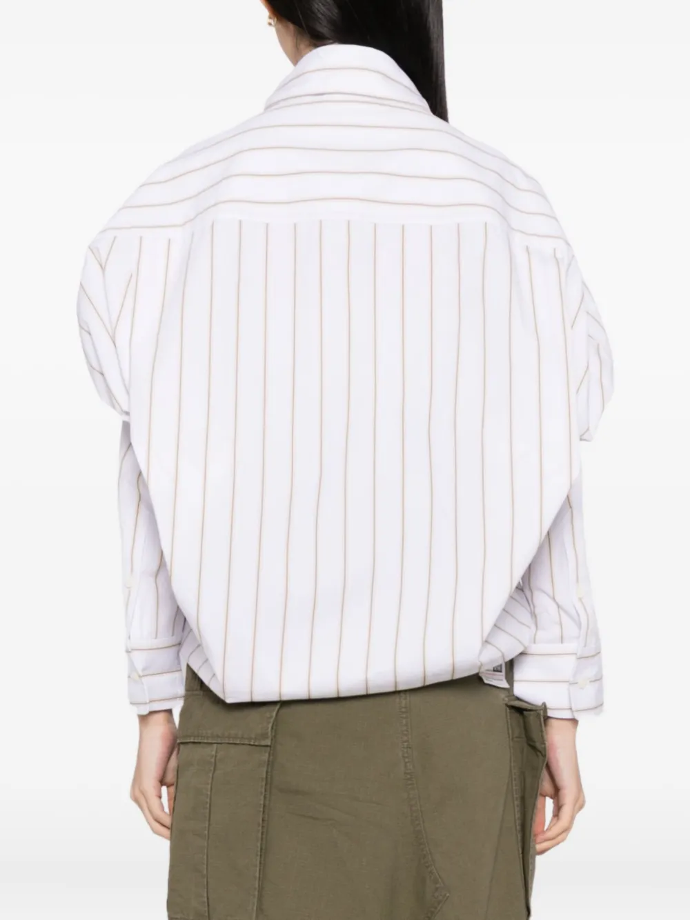 Miharayasuhiro Distressed Cotton Shirt In White