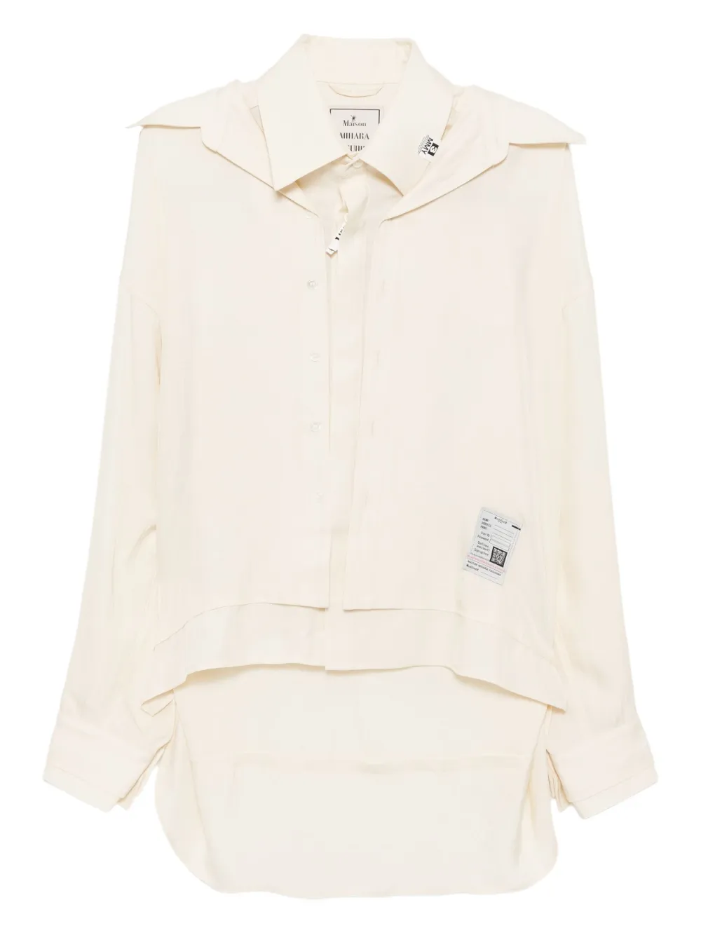 Maison MIHARA YASUHIRO layered shirt | Neutrals | Image 1