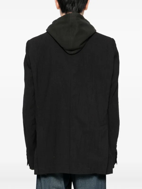 Maison MIHARA YASUHIRO multi-layer Hooded Jacket | Black